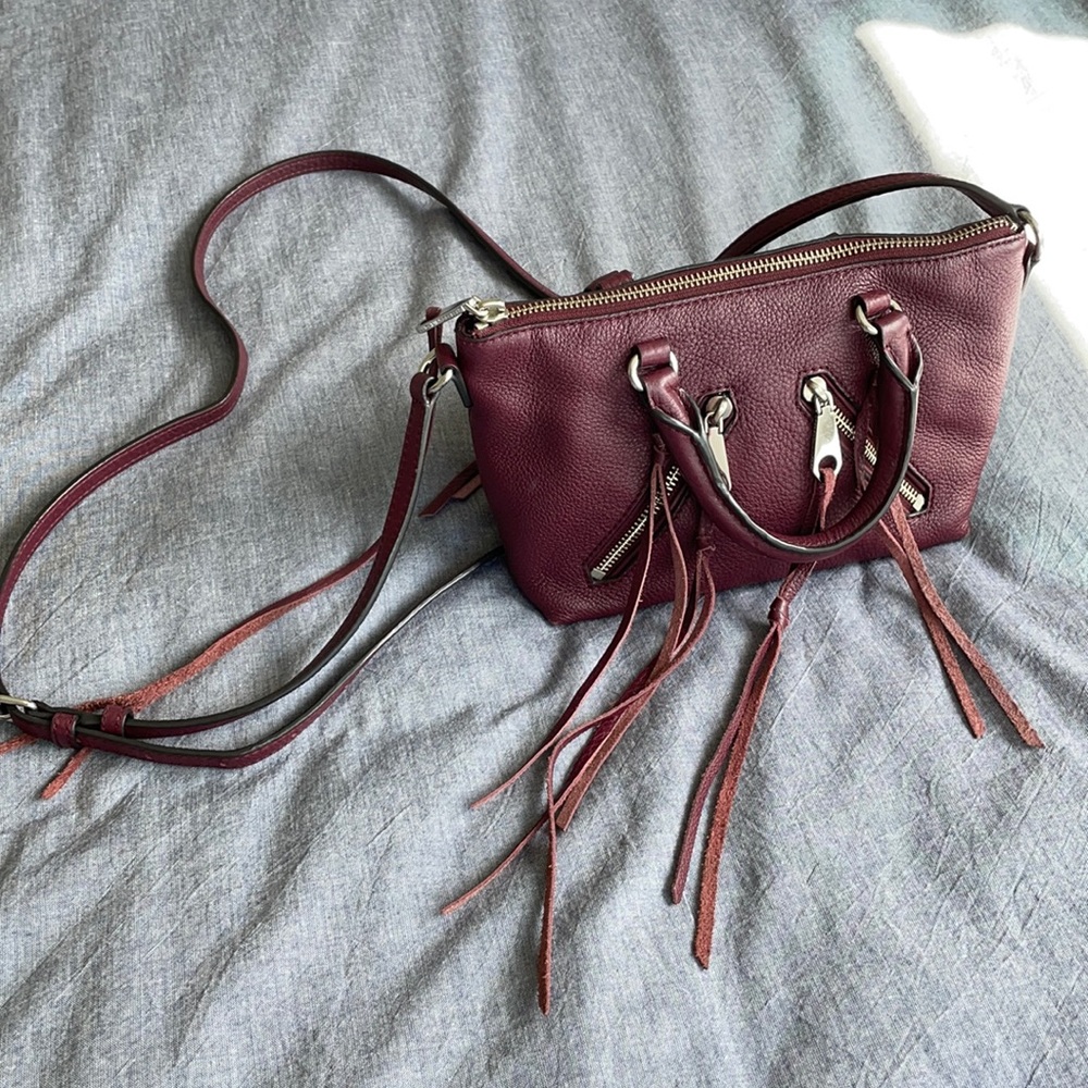 Rebecca Minkoff burgundy crossbody bag